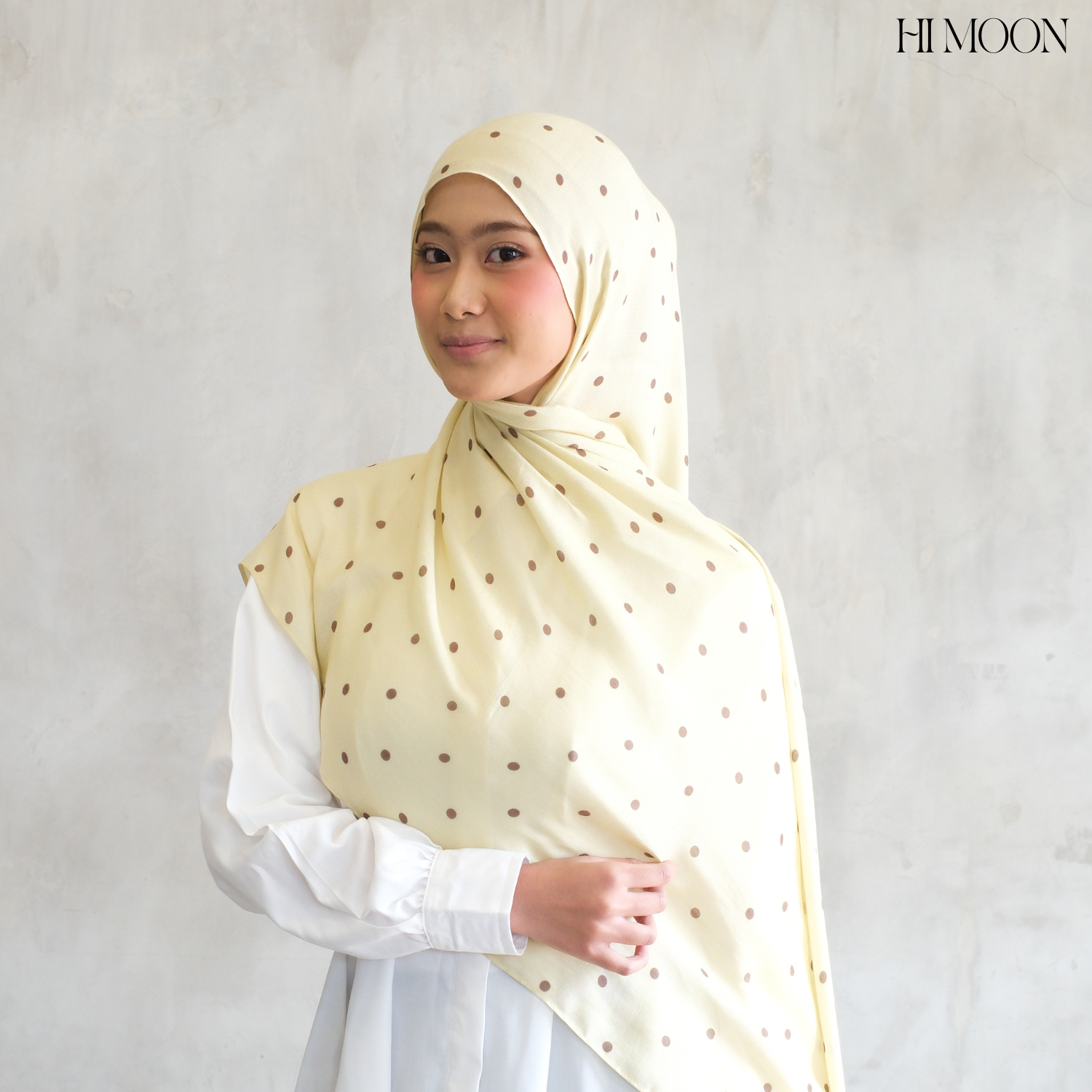 Polka Studio Pashmina Printed Viscose Modals - Pashmina hijab shawl premium - Pashmina Motif Bahan Viscose Premium airtech