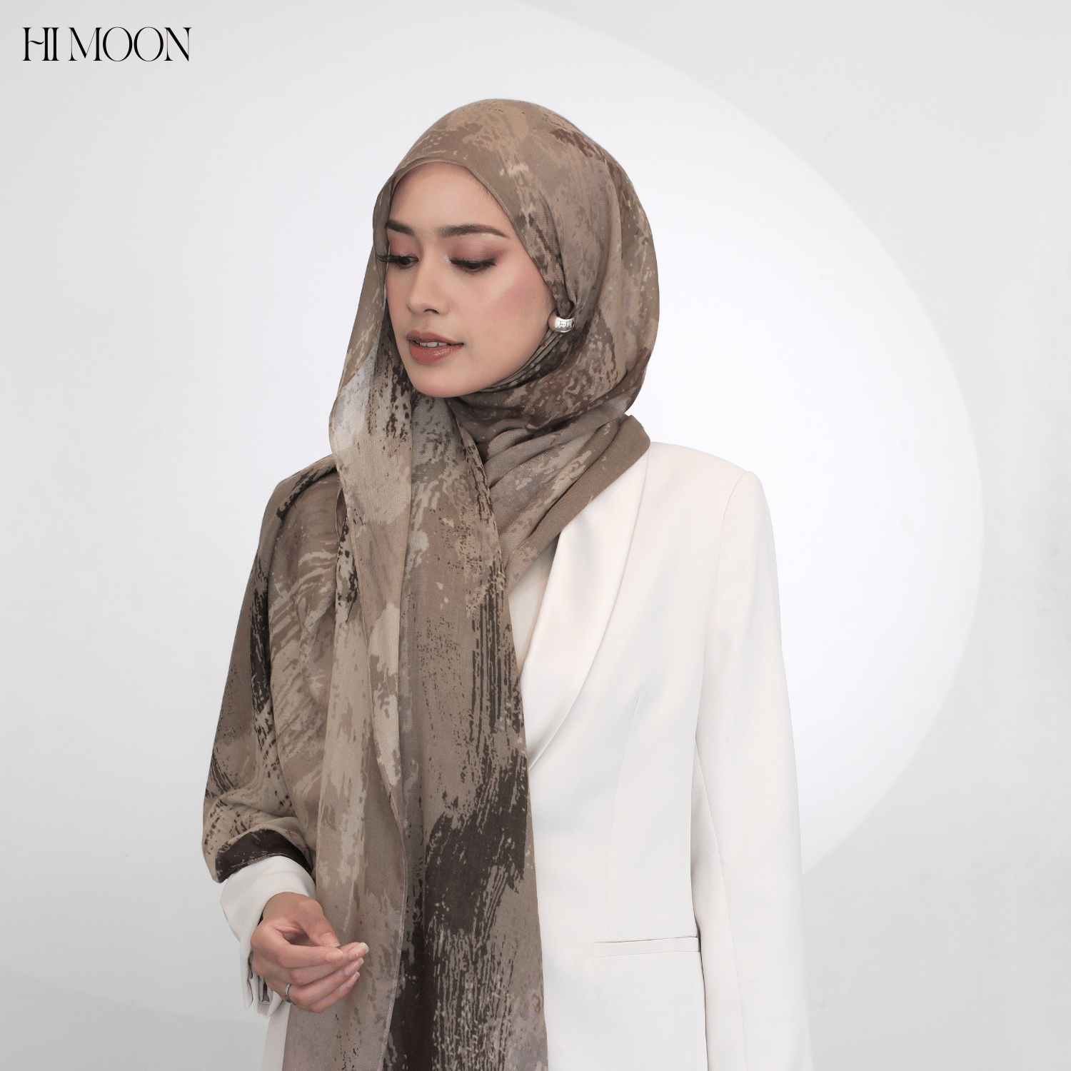 Canvas Series - Pashmina Printed Viscose Modal - breathable - soft - flowy - Pashmina Himoon