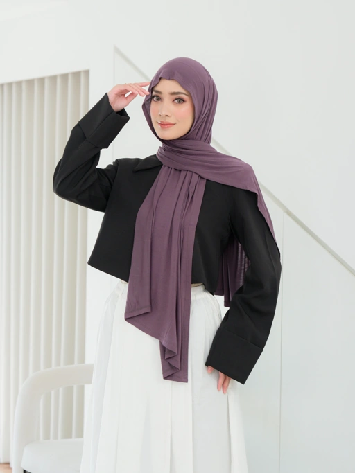 Image of Lunara Shawl Shadow - pashmina premium - Rayon Modal Stretch