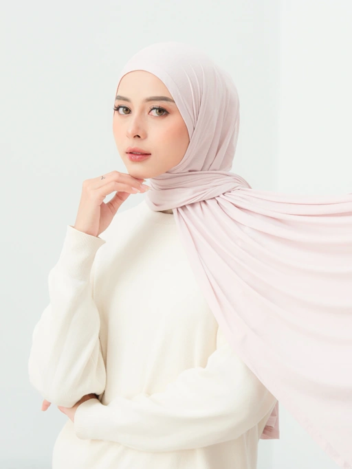 Image of Lunara Shawl Baby Pink - pashmina premium - Rayon Modal Stretch