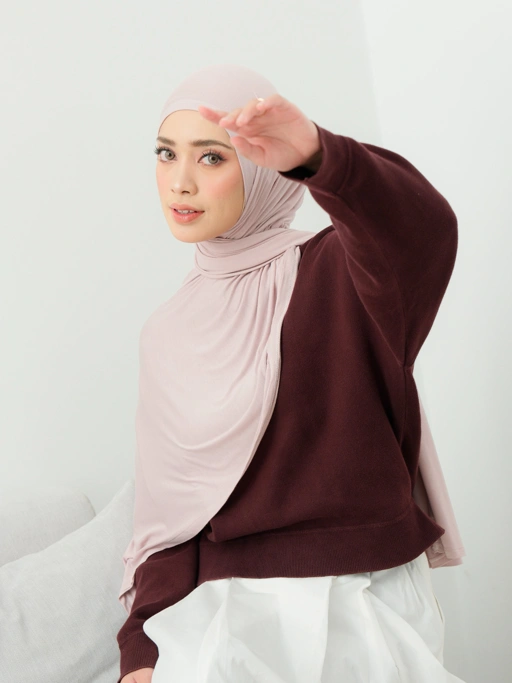 Image of Lunara Shawl Dusty Pink - pashmina premium - Rayon Modal Stretch
