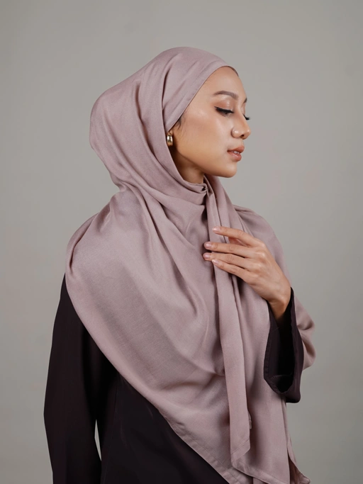 Image of Ruma Scarves Pale Brown Pashmina Viscose