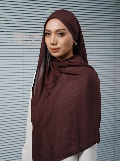 Image of Ruma Scarves Espresso Pashmina Viscose