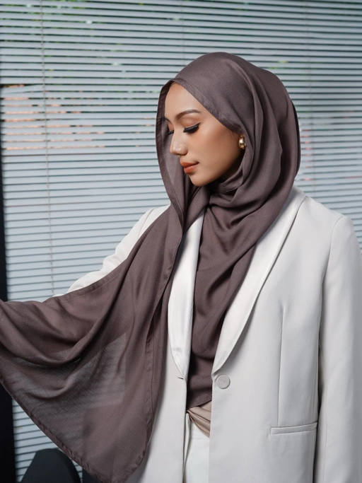 Image of Ruma Scarves Mocca Pashmina Viscose