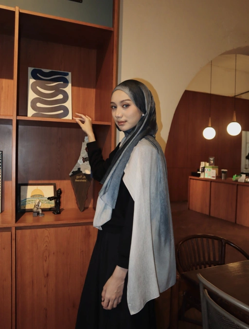 Image of Terra Series Mist Pashmina Printed Modals