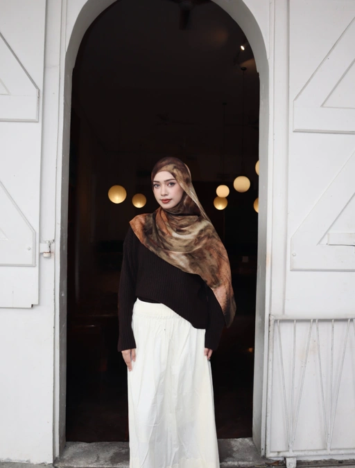 Image of Terra Series Ember Pashmina Printed Modals