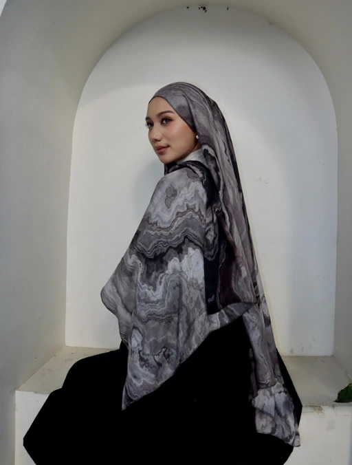 Image of Terra Series Stone Pashmina Printed Modals