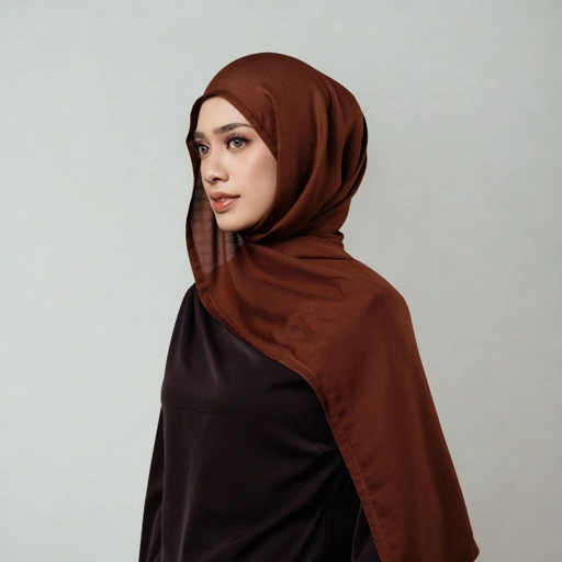 Image of Ruma Scarves Coffee Pashmina Viscose