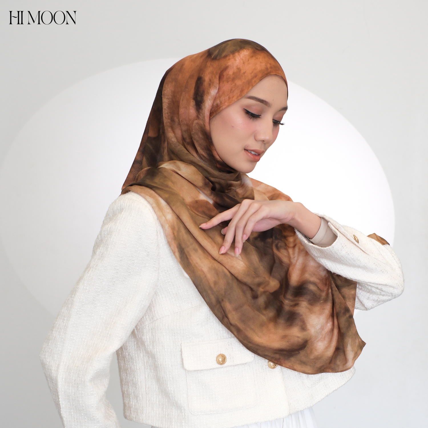 Marble Series/Pashmina Printed Viscose Modal/Pashmina Himoon/Pashmina Motif