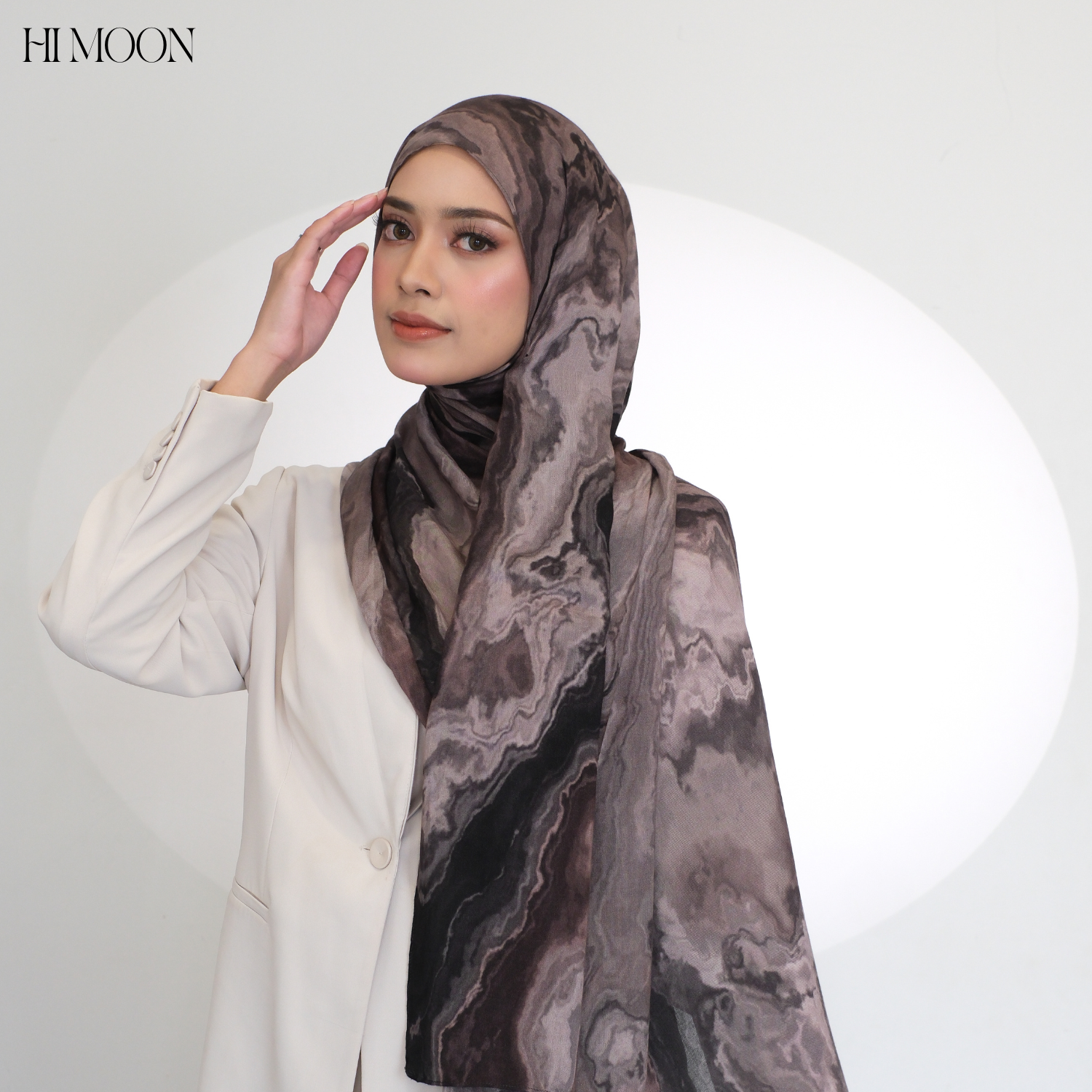 Marble Series/Pashmina Printed Viscose Modal/Pashmina Himoon/Pashmina Motif