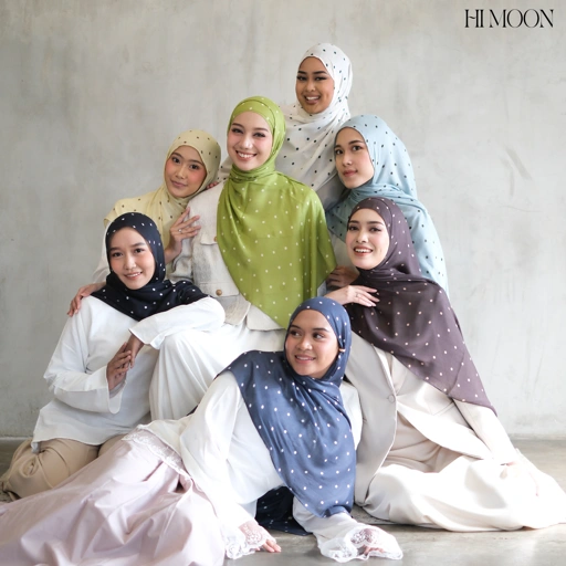 Polka Studio Pashmina Printed Viscose Modals - Pashmina hijab shawl premium - Pashmina Motif Bahan Viscose Premium airtech