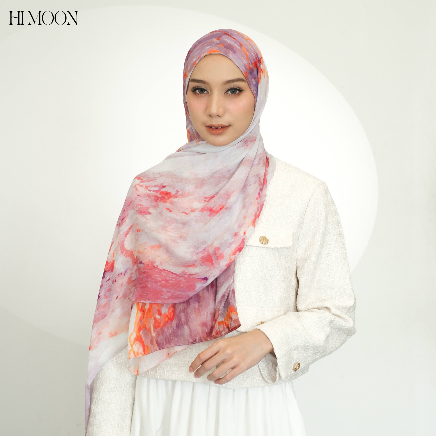 Marble Series/Pashmina Printed Viscose Modal/Pashmina Himoon/Pashmina Motif