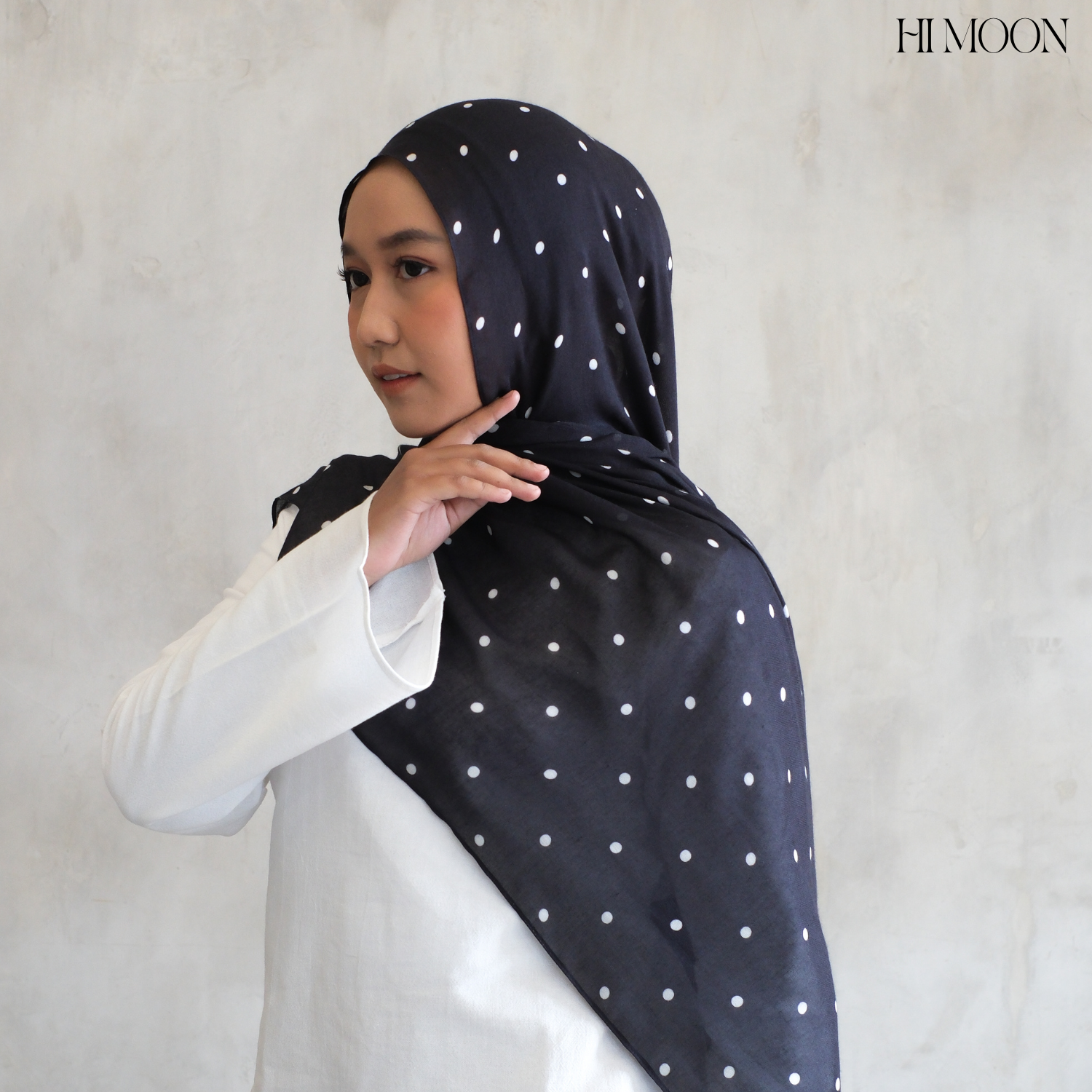 Polka Studio Pashmina Printed Viscose Modals - Pashmina hijab shawl premium - Pashmina Motif Bahan Viscose Premium airtech