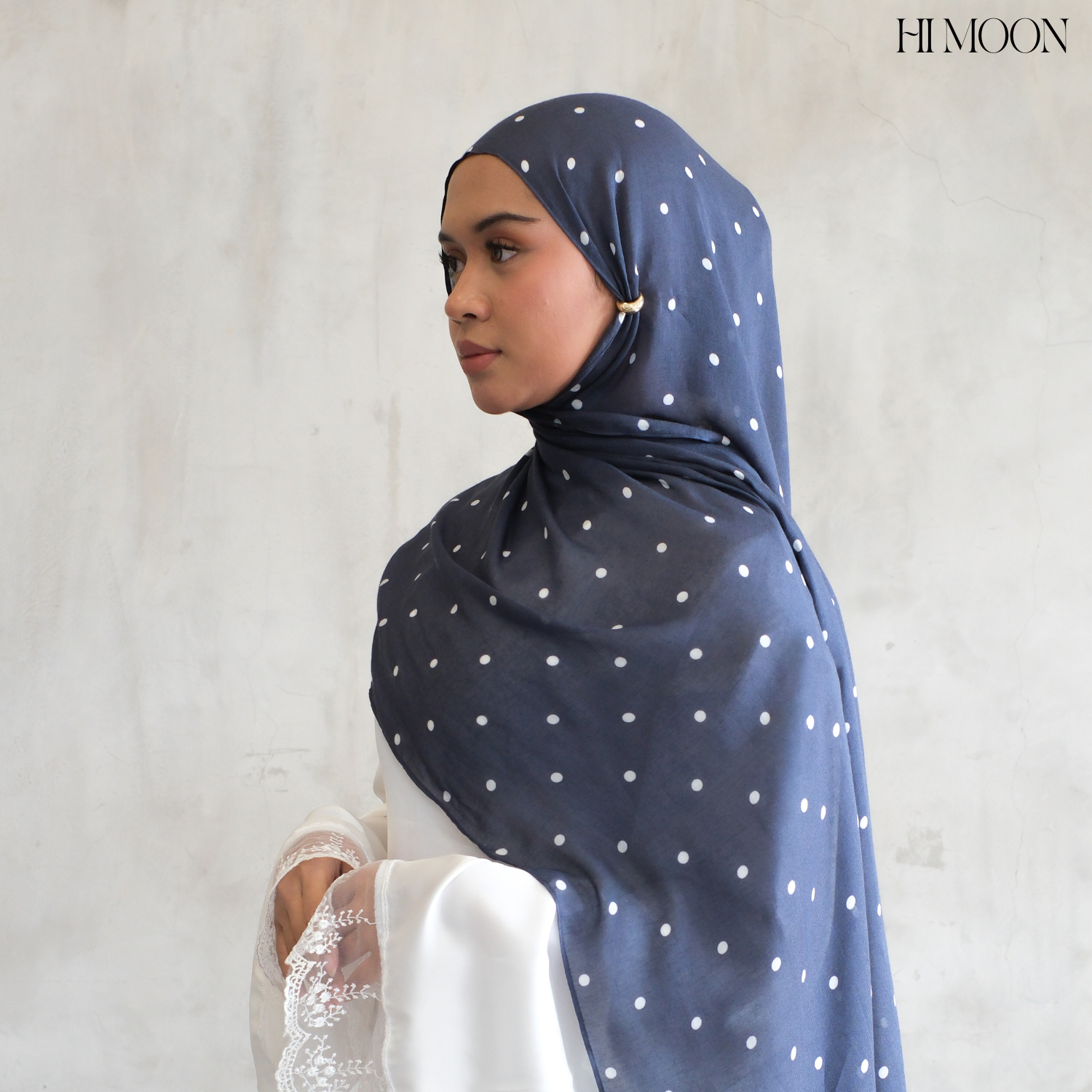 Polka Studio Pashmina Printed Viscose Modals - Pashmina hijab shawl premium - Pashmina Motif Bahan Viscose Premium airtech