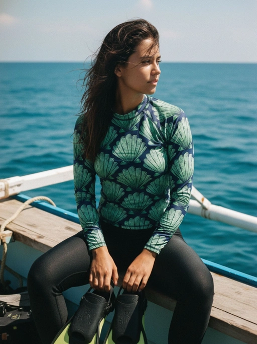 Image of Rashguard Green Shell