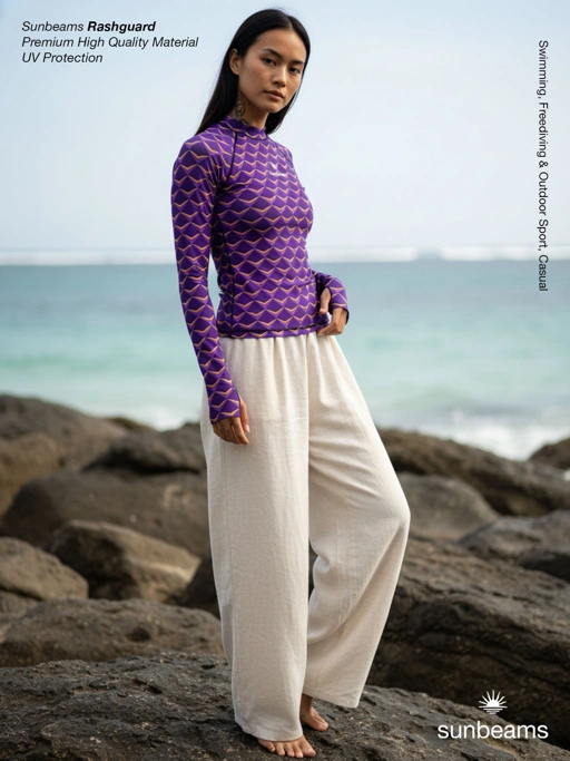 Image of Women Rashguard Bahan Premium Spandex UV Protection