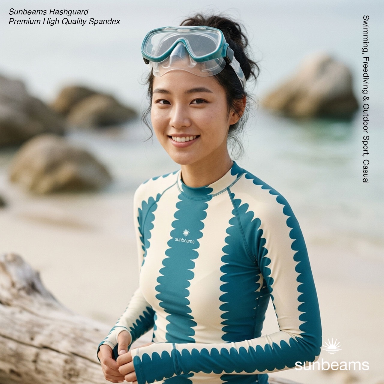 Rashguard Blue Shorelines