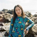 Rashguard Coral Garden Blue