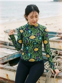 Rashguard Coral Garden Green