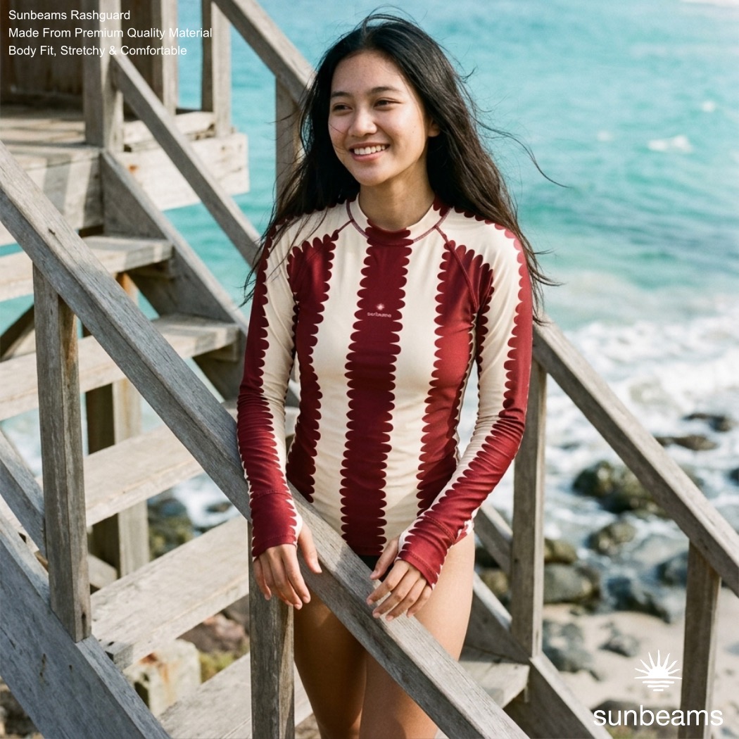 Rashguard Maroon Shorelines