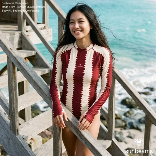 Rashguard Maroon Shorelines