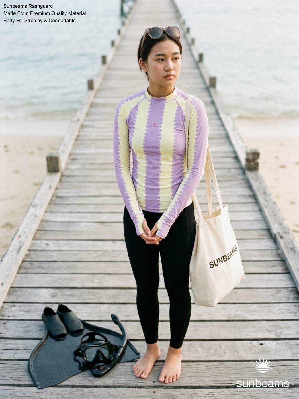 Rashguard Lavender Shorelines