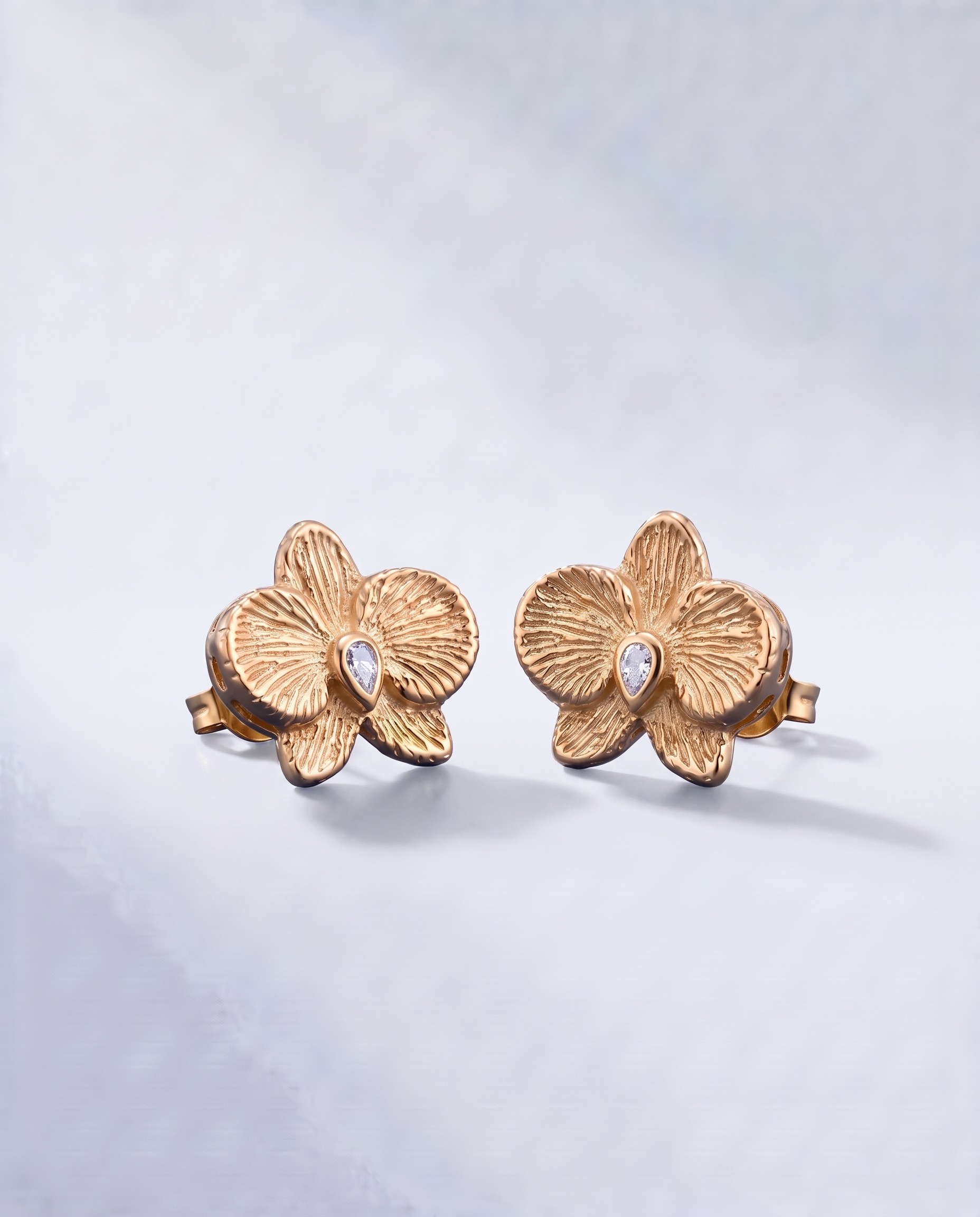 Gold Orchidea Earrings