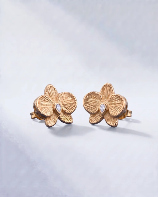 Gold Orchidea Earrings