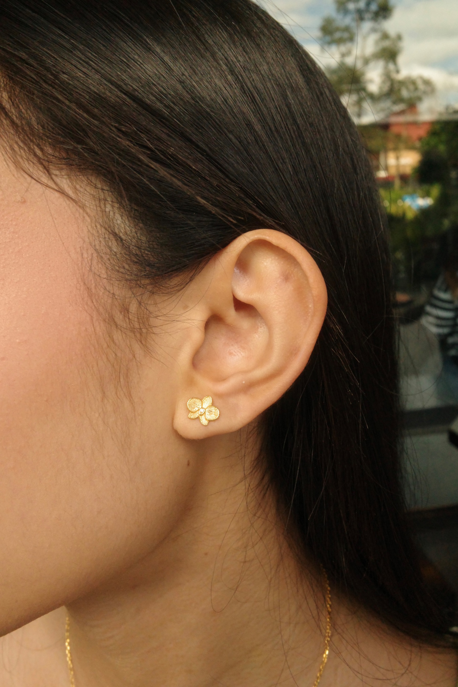 Gold Orchidea Earrings