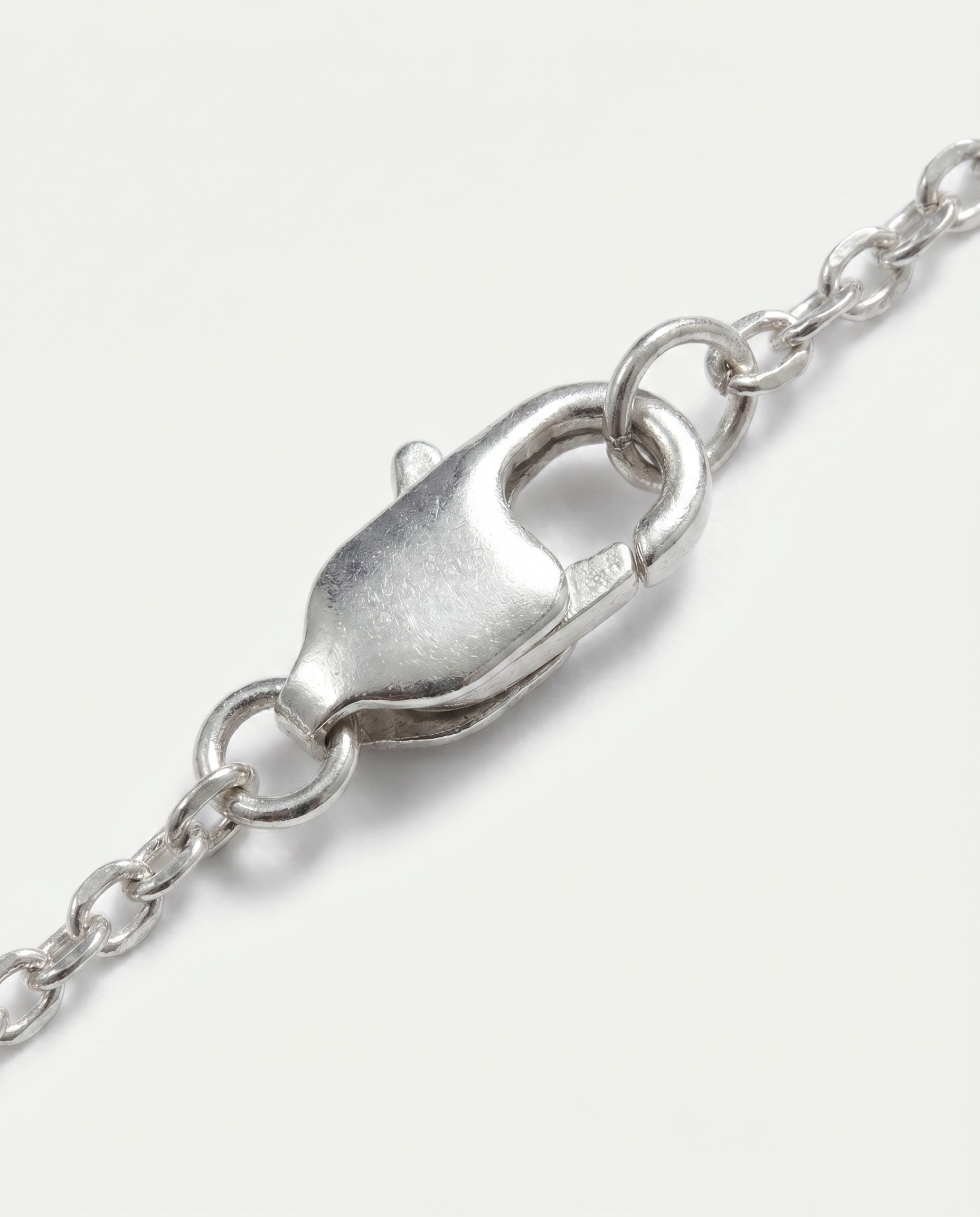 Silver 'Orchidea' Polished Necklace