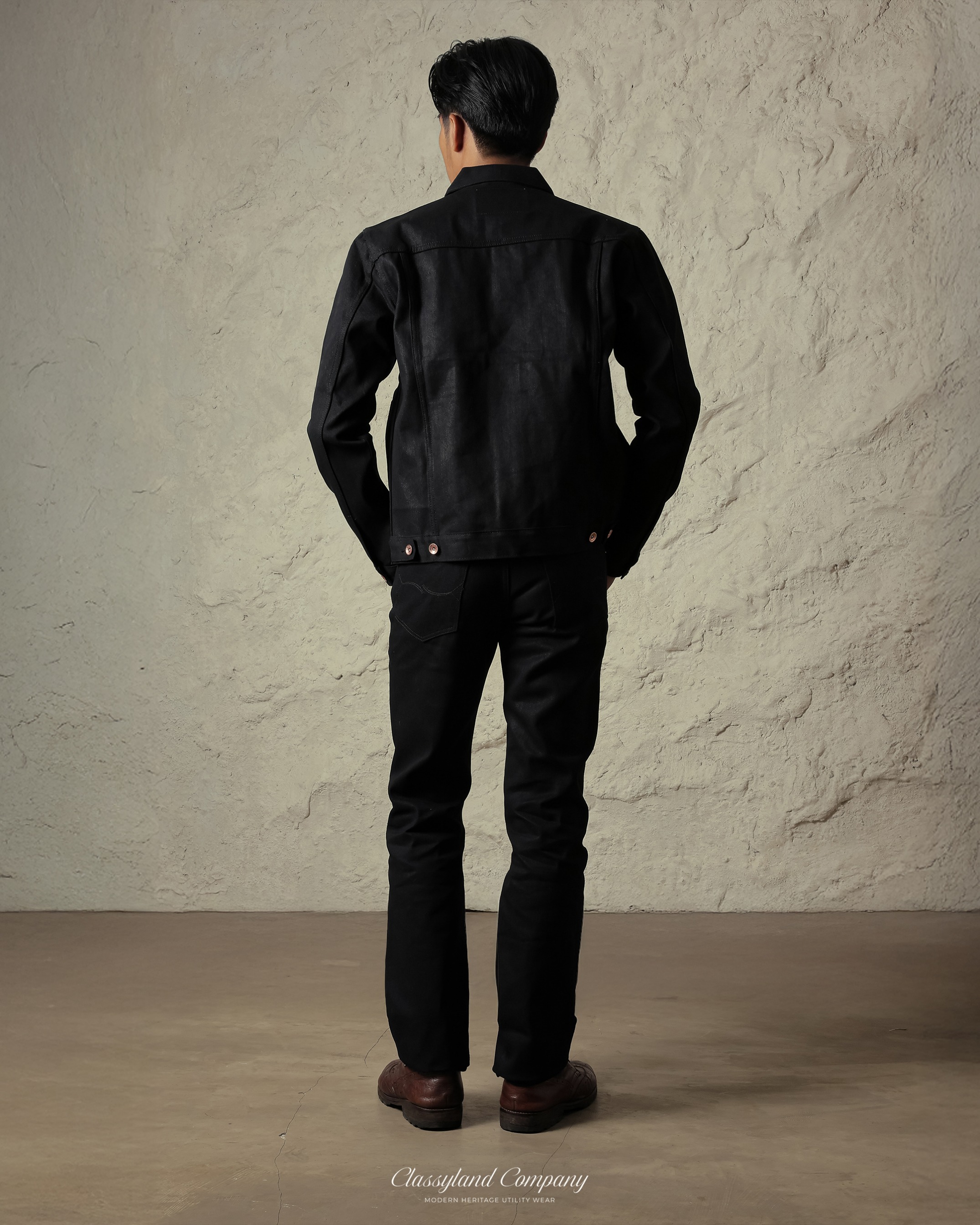 Noirline Black x Black Raw Denim 14oz Sanforized Non Selvedge