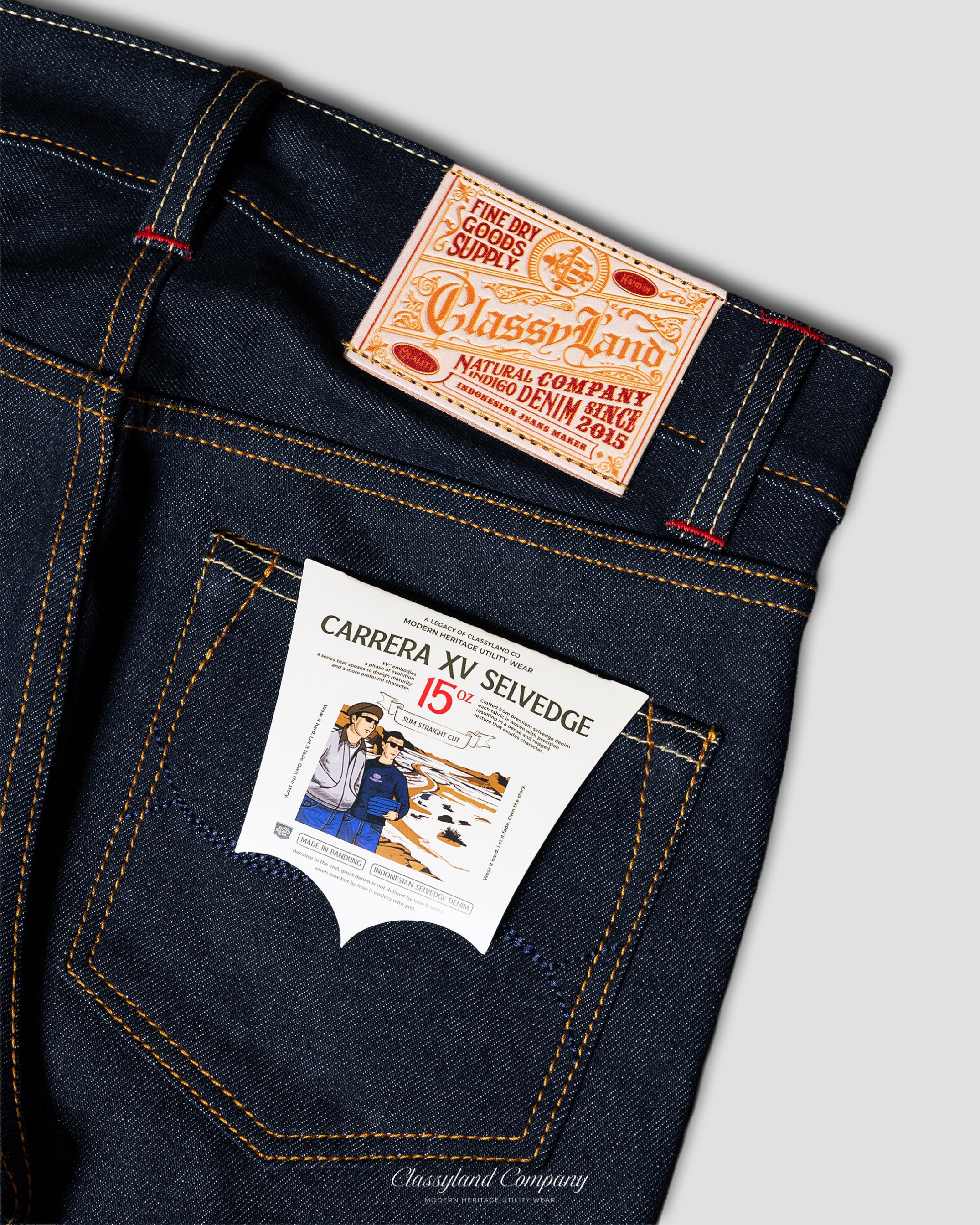 Carera Indigo 15oz Sanforized Red Line Selvedge