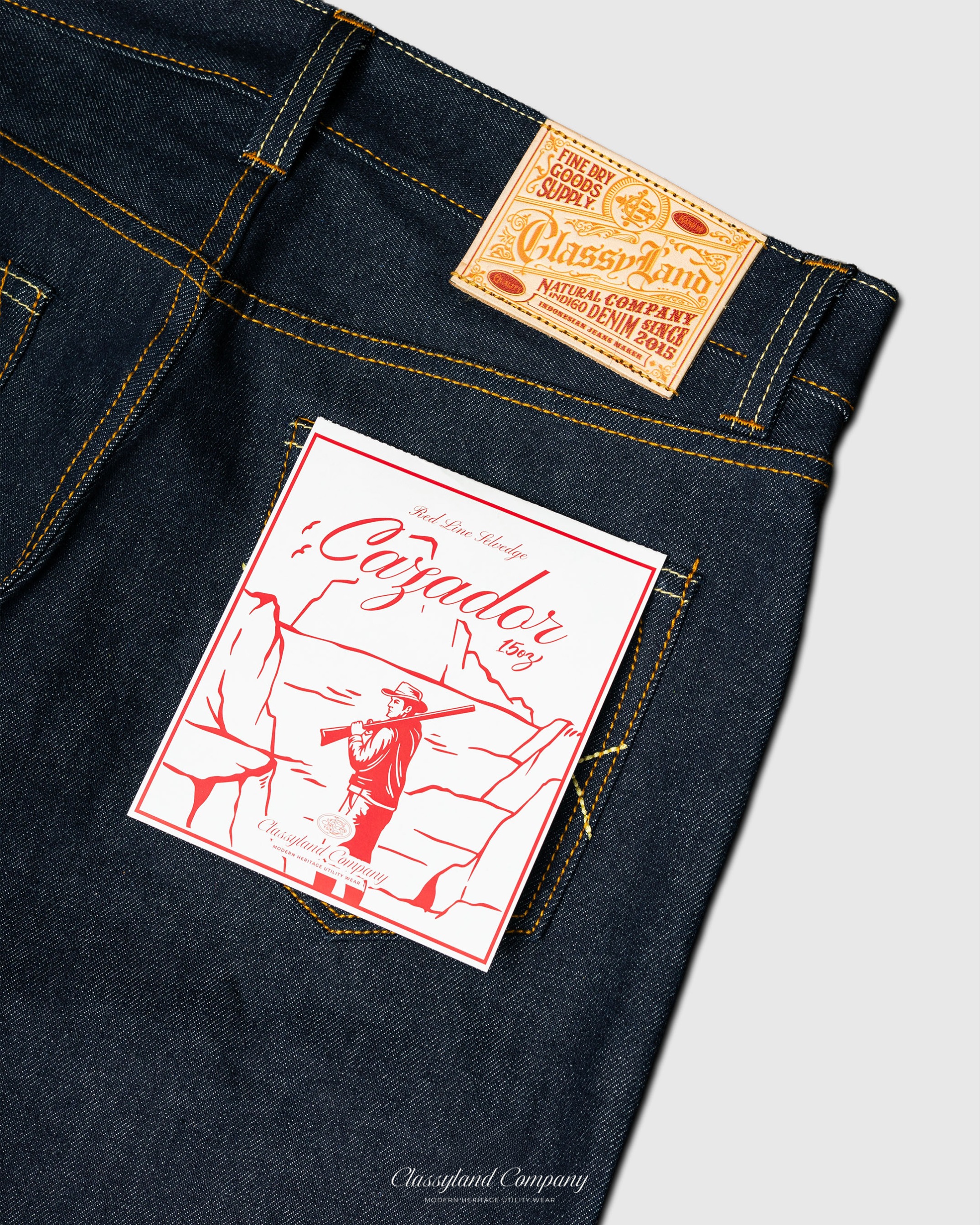 Cazador I Deep Indigo 15oz Sanforized Red Line Selvedge
