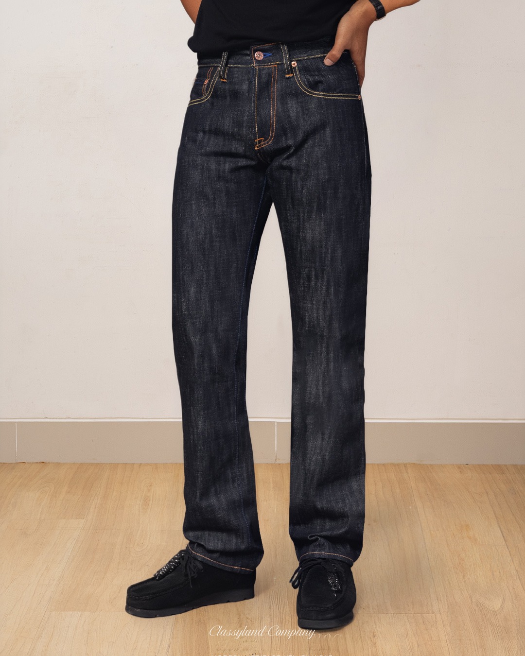GC 19th Century Raw Denim Selvedge Slubby 17oz Sanforized