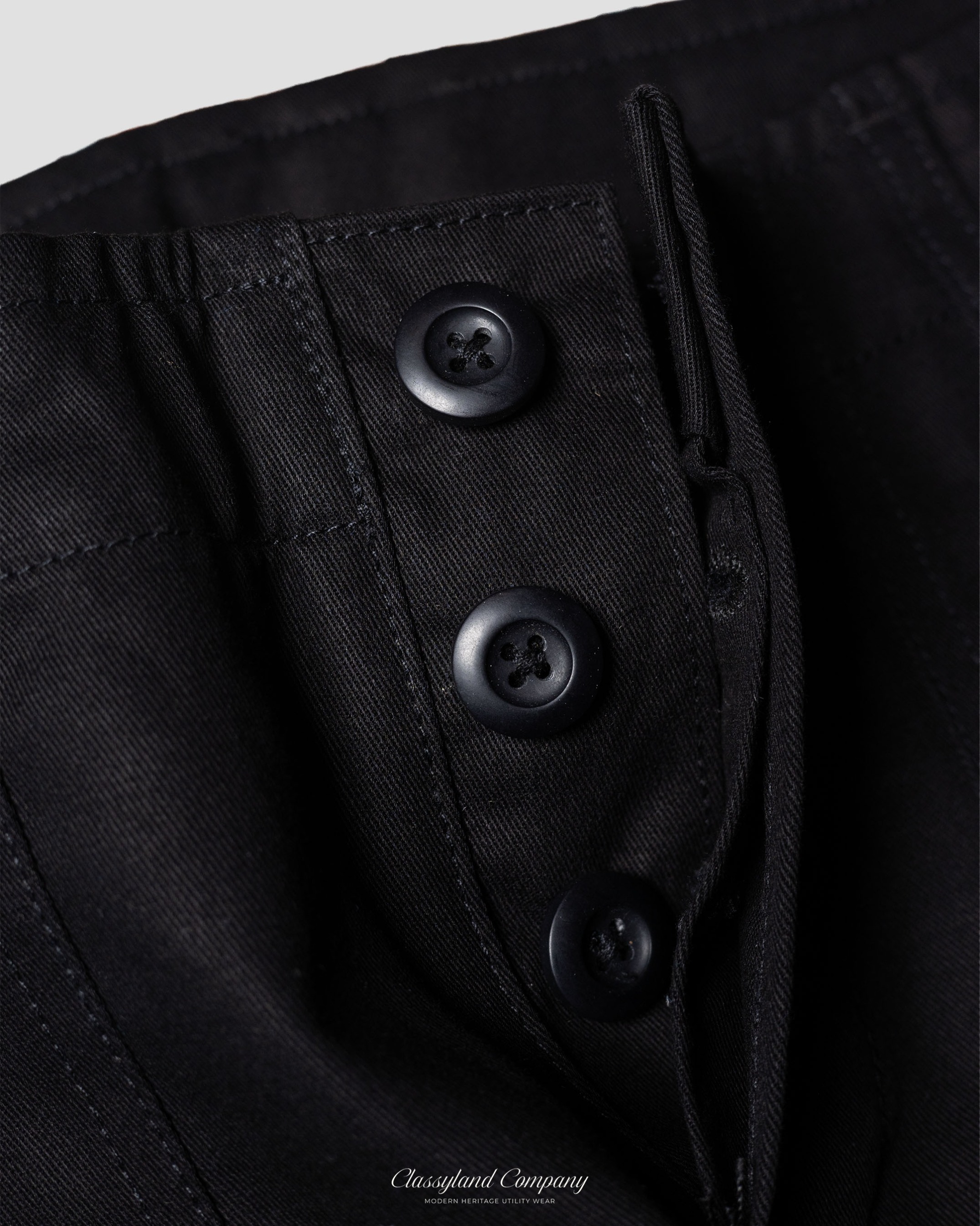 Tualang Utility Fatigue Pants Black