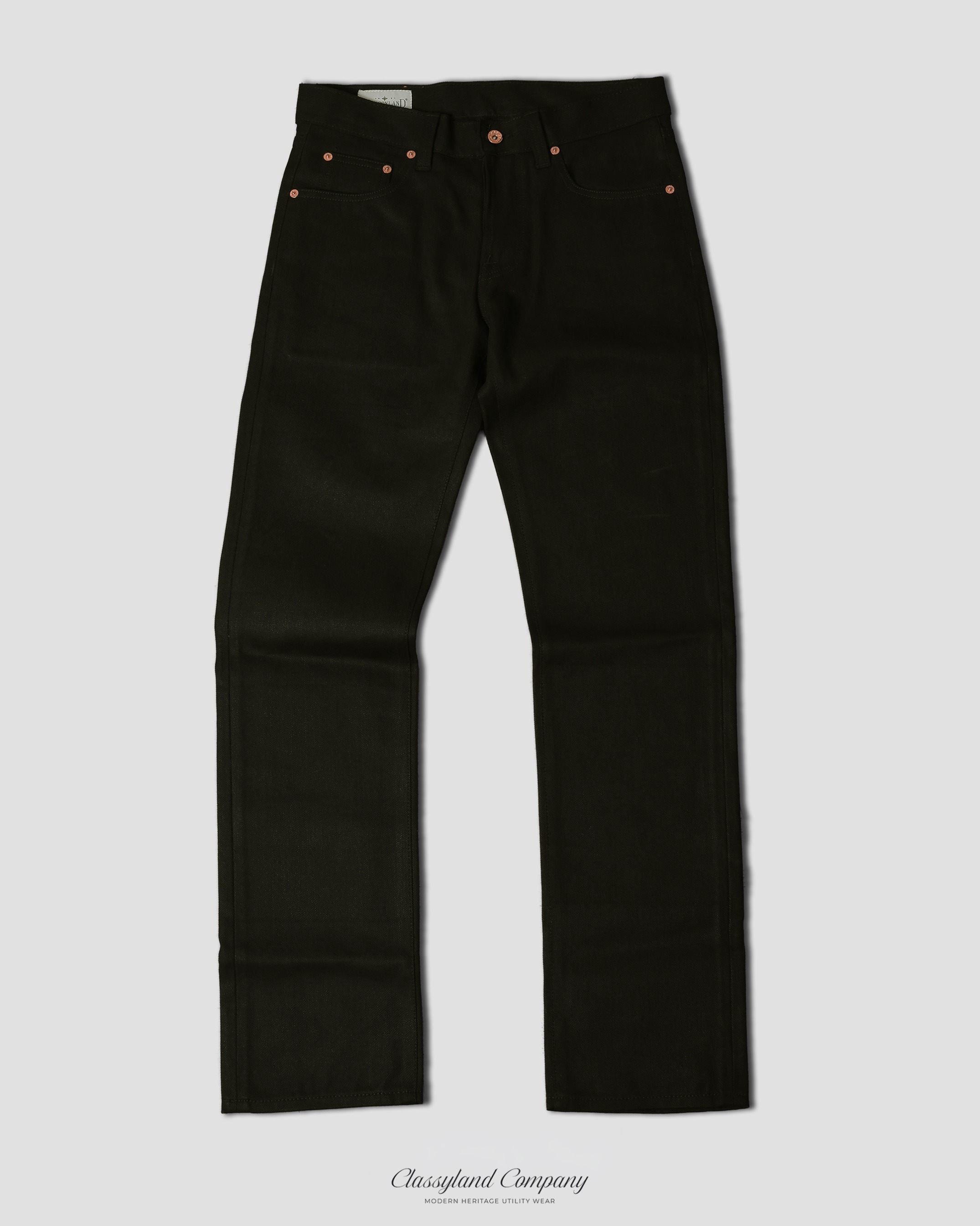 Noirline Black x Black Raw Denim 14oz Sanforized Non Selvedge