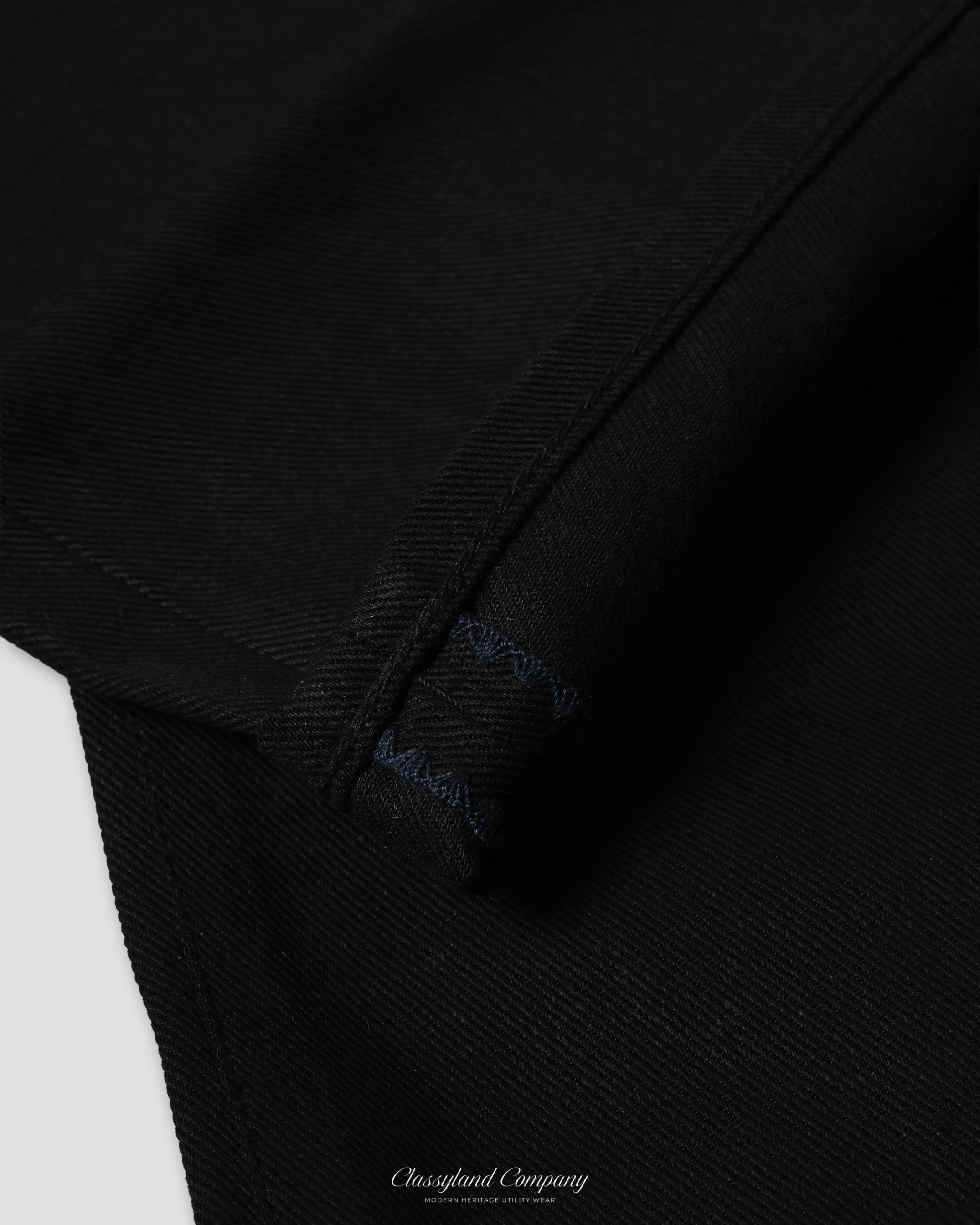Noirline Black x Black Raw Denim 14oz Sanforized Non Selvedge