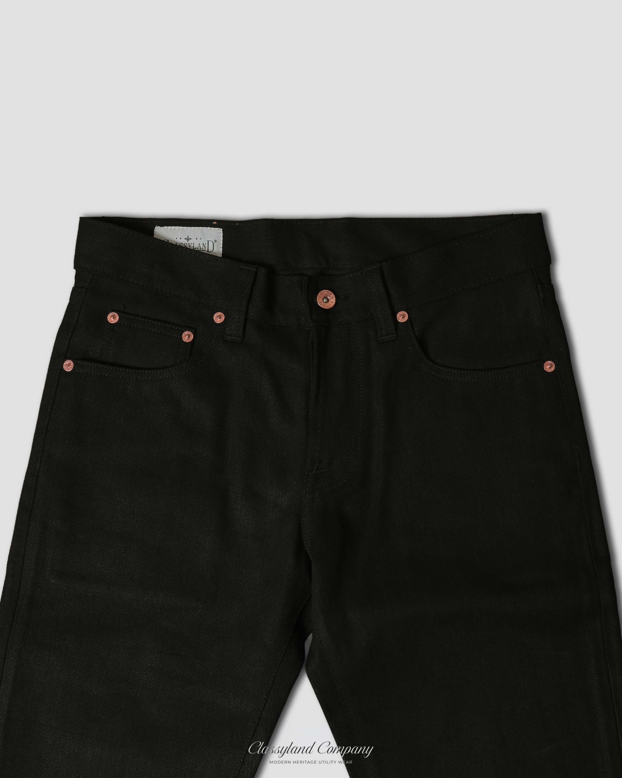 Noirline Black x Black Raw Denim 14oz Sanforized Non Selvedge