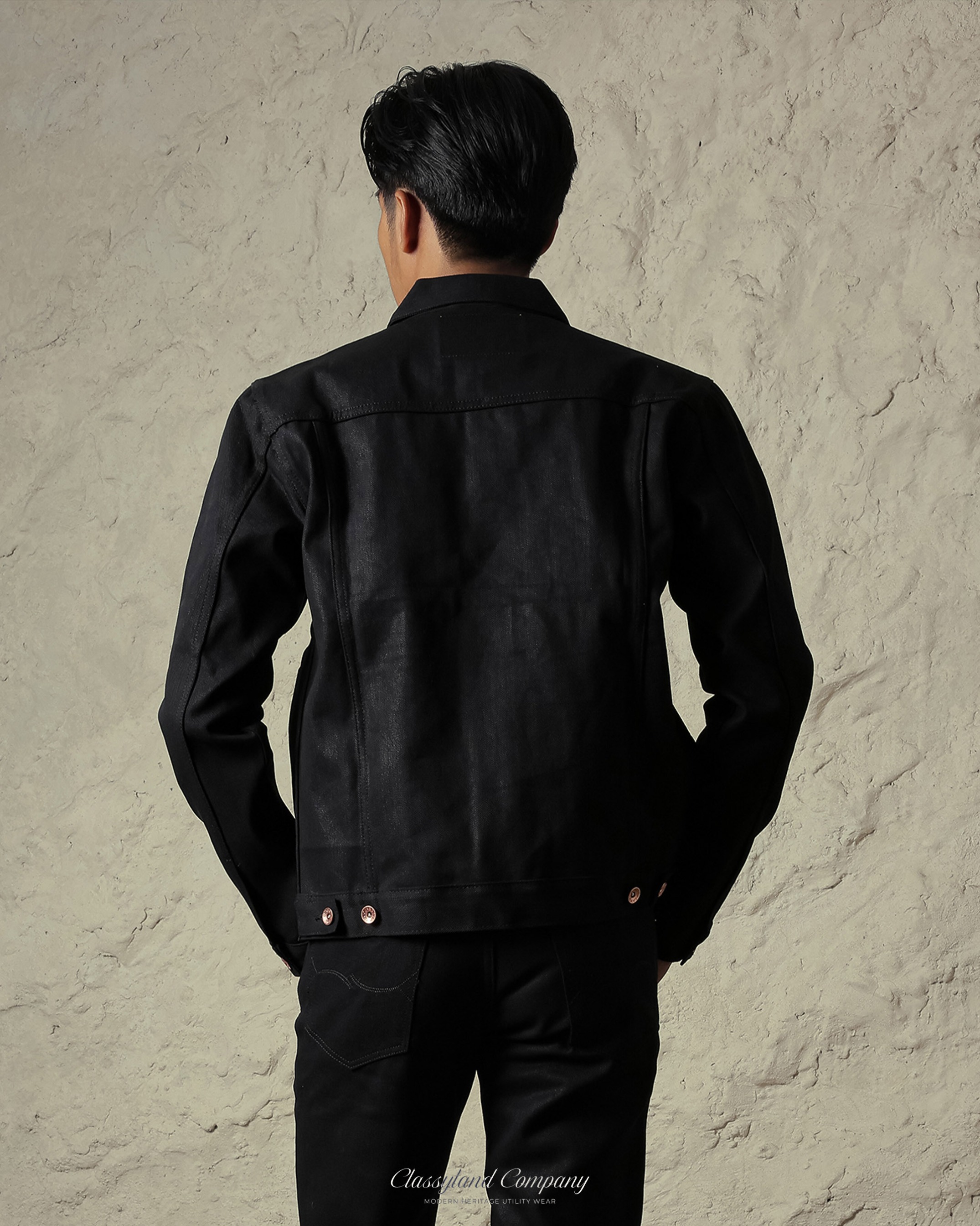 Patron Type I BlackxBlack Jacket Raw Denim