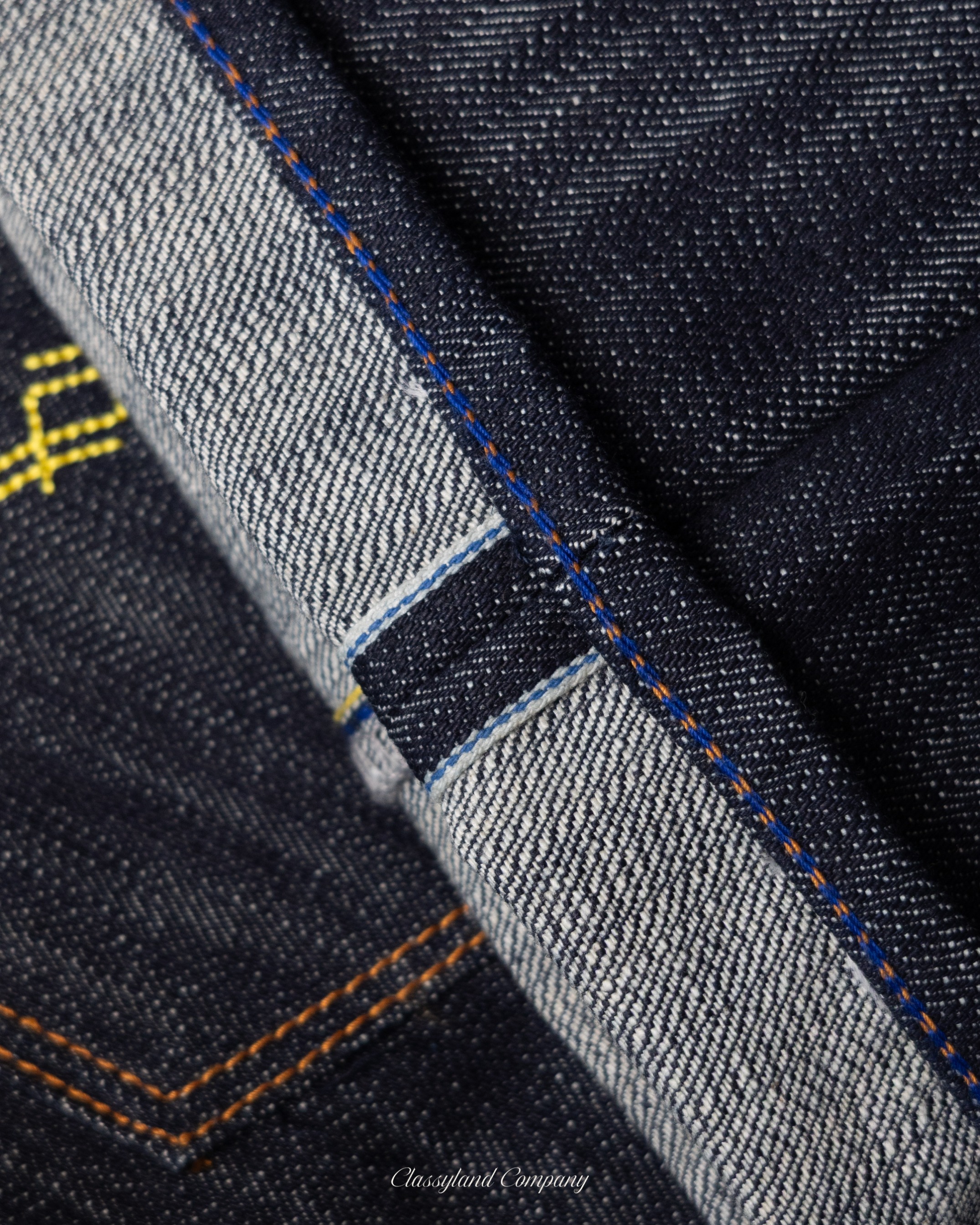 GC 19th Century Raw Denim Selvedge Slubby 17oz Sanforized