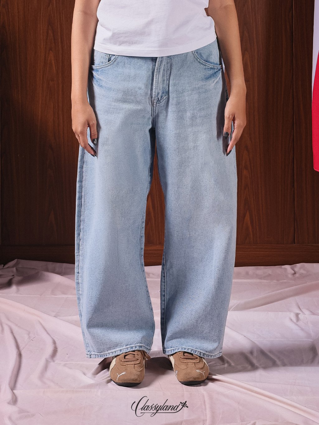 Weezer - Curved Baggy Jeans Pre-Washing