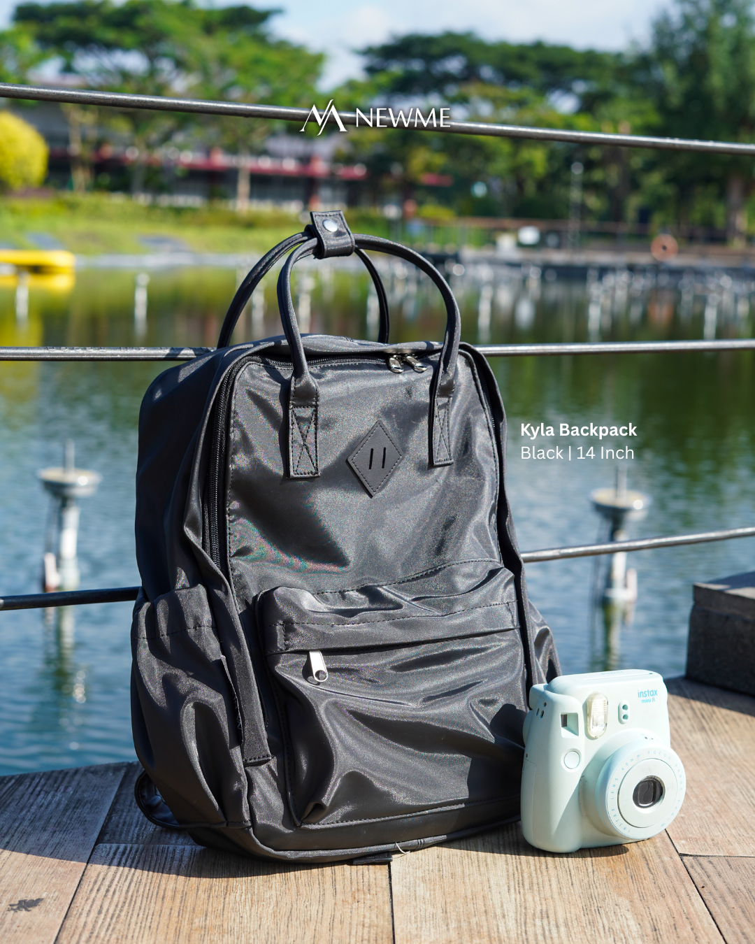 Kyla - Tas Kerja Wanita Muat Laptop 12/14 Inch, Anti Air, Ringan, Banyak Kantong, Resleting YKK