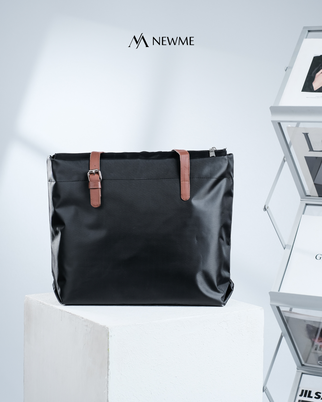 Tas Tote Bag Wanita Multifungsi Muat Laptop 15' Banyak Kantong Tas Hand Bag Totebag - Luxe By NewMe