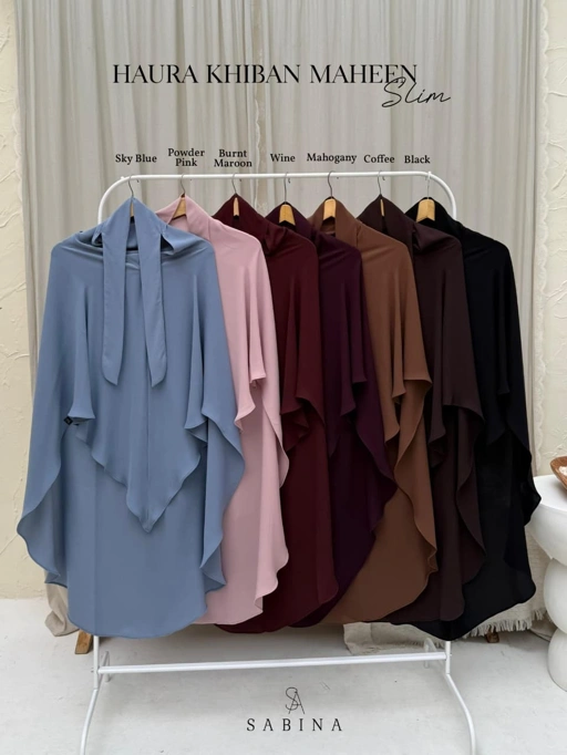 Image of SABINA- KHIBAN HAURA BAHAN ARABIAN MAHEEN ANTI UV FREE CADAR TALI