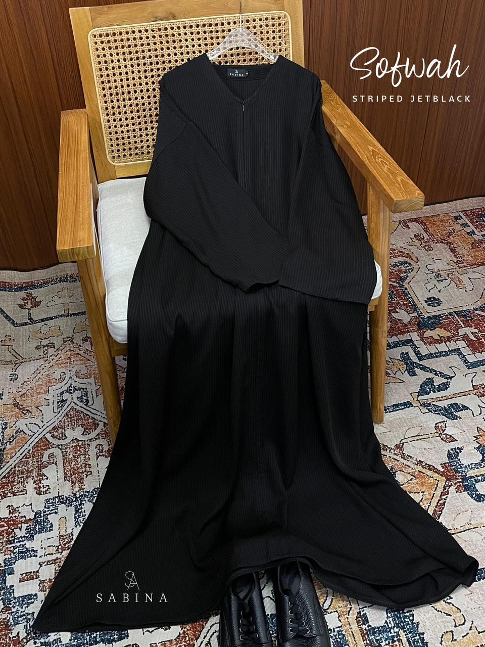 SOFWAH STRIPED - JETBLACK