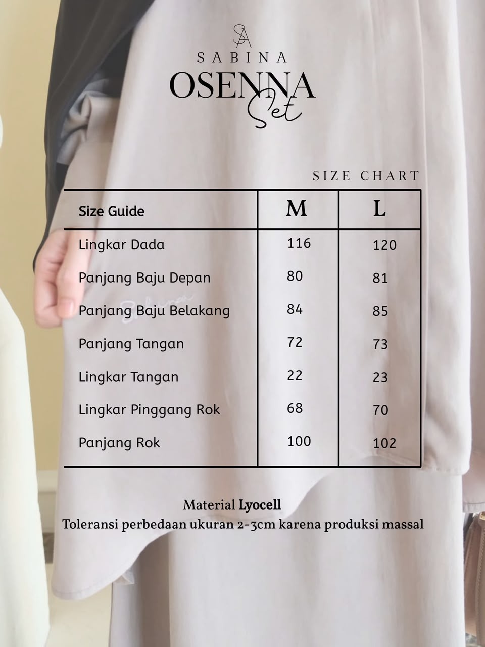 OSENNA SET - MADE FROM LYOCELL NATURAL FIBERS —