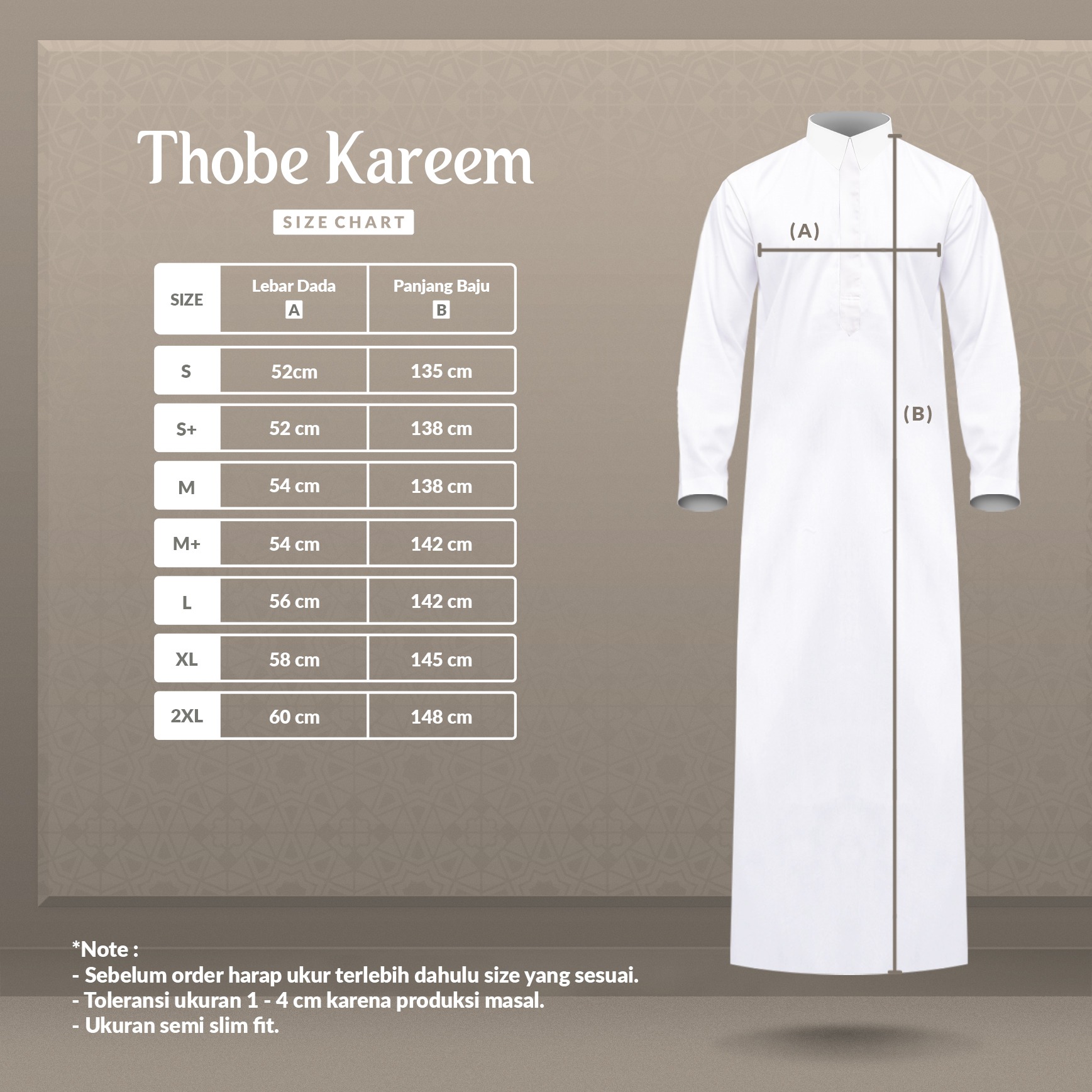 Alghaza Mubarak | Thobe Premium Kareem