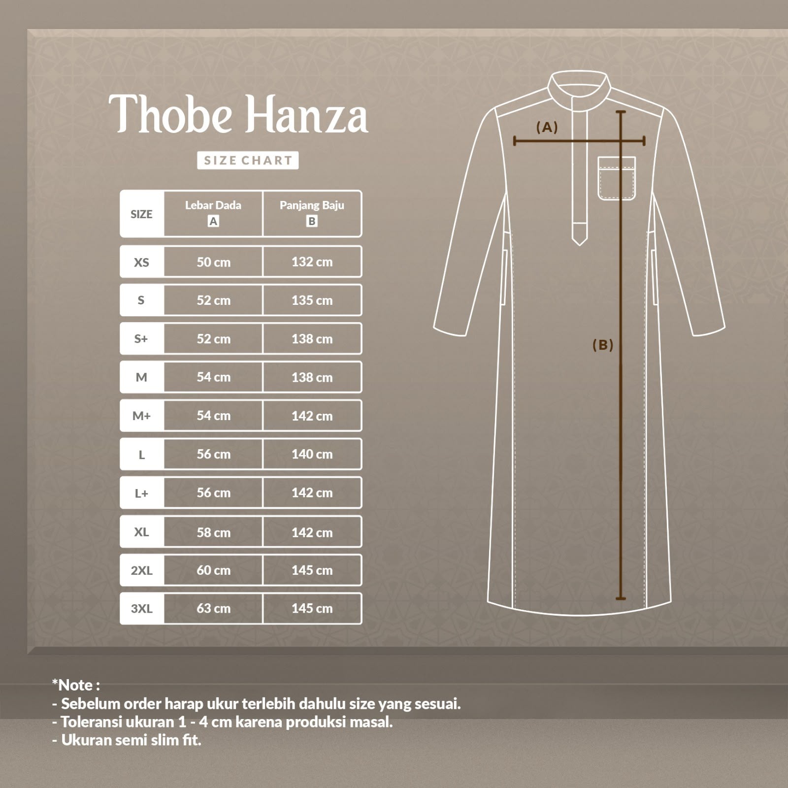 Alghaza Mubarak | Thobe Premium Hanza