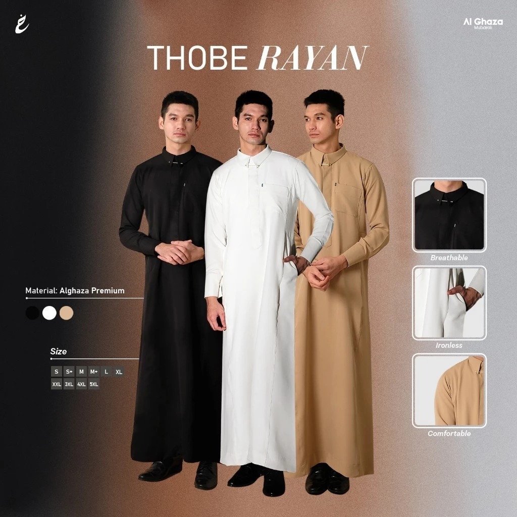 Alghaza Mubarak | Thobe Premium Rayan