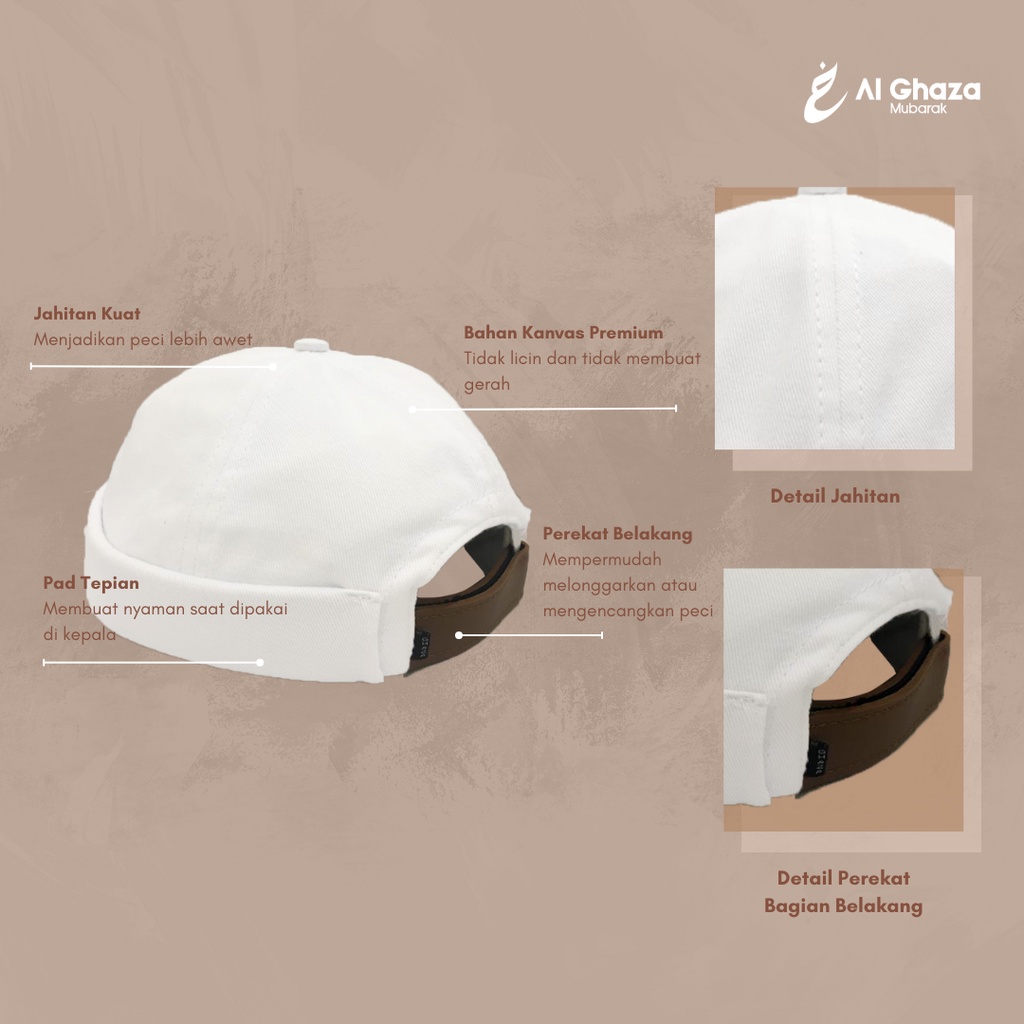 Alghaza Mubarak | Topi Mikihat Peci Dewasa Anak Premium